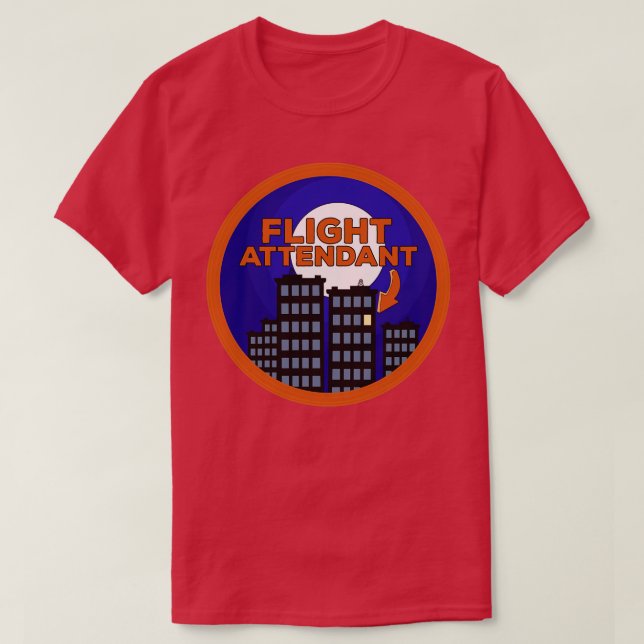 Flight Attendant T-Shirt (Design Front)