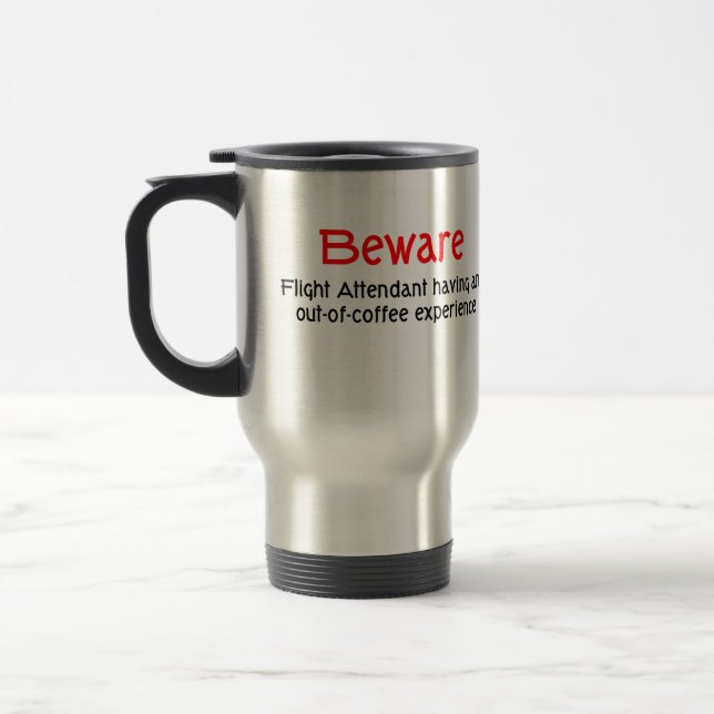 Flight Attendant Travel Mug (Left)