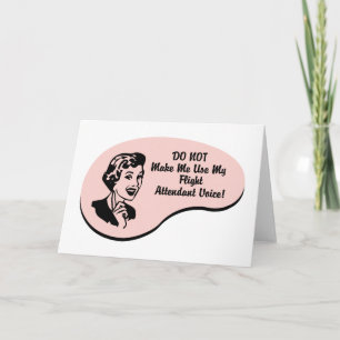 Flight Attendant Voice Card