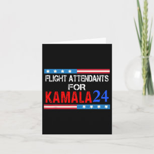 Flight Attendants For Kamala Harris 2024  Card
