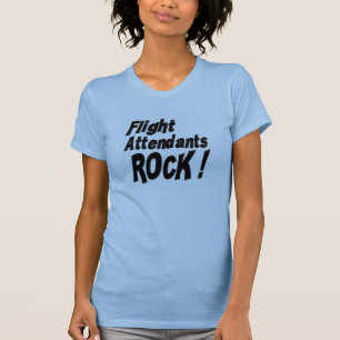 Flight Attendants Rock! T-shirt