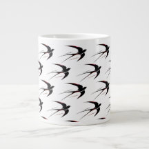 Flight Black Swallows Pattern