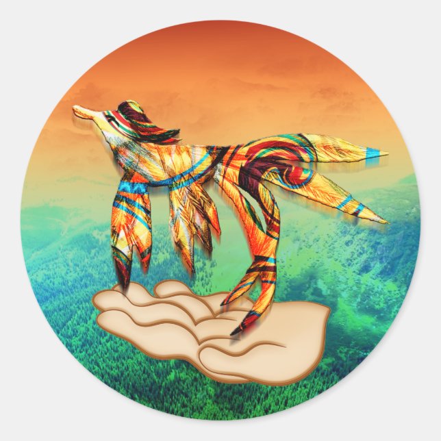 Flight Classic Round Sticker (Front)