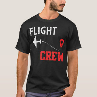 Flight Crew Birthday Party Plane Pilot T-Shirt
