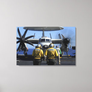 Flight deck directors canvas print