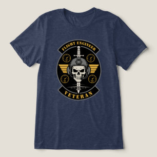 Flight Engineer Veteran Aviation Emblem Tri-Blend Shirt