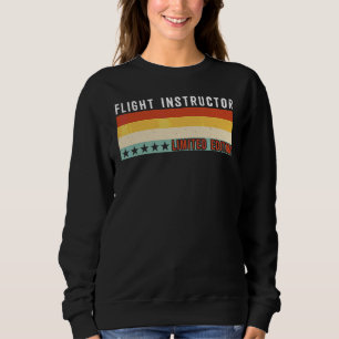 Flight Instructor Job Title Profession Worker Appr Sweatshirt