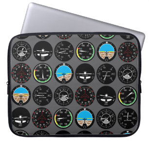 Flight Instruments Laptop Sleeve