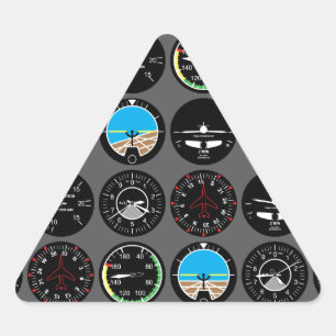 Flight Instruments Triangle Sticker