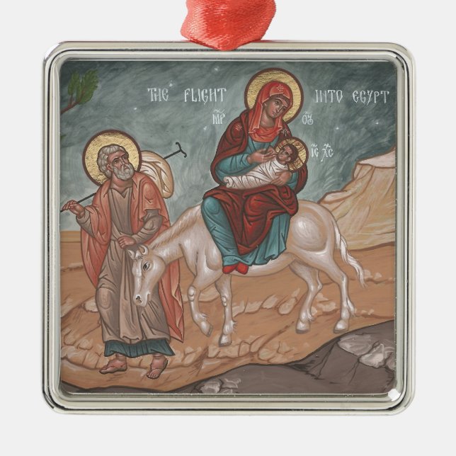 Flight into Egypt Christmas ornament (Front)
