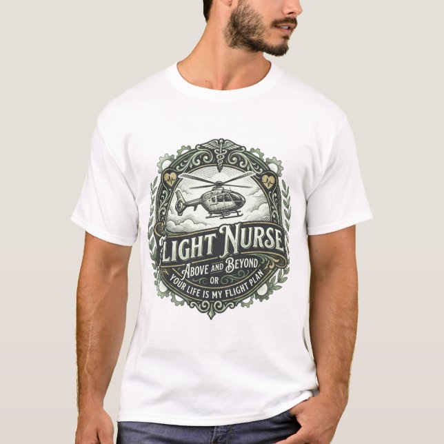 Flight Nurse Above And Beyond T-Shirt (Front)
