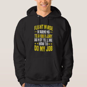 Flight Nurse RN Transport Worker Aeromedicine Warn Hoodie