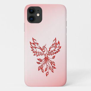 Flight of A Phoenix Red on Pink Case-Mate iPhone Case