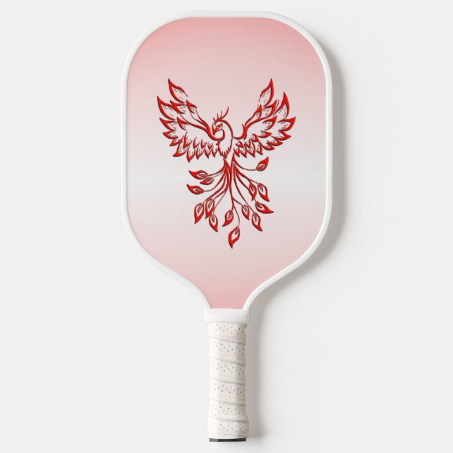 Flight of A Phoenix Red  Pickleball Paddle (Front)