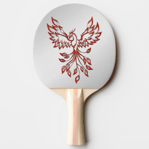 Flight of A Phoenix Silver Ping Pong Paddle
