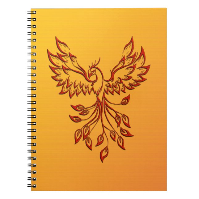 Flight of A Phoenix Spiral Notebook (Front)