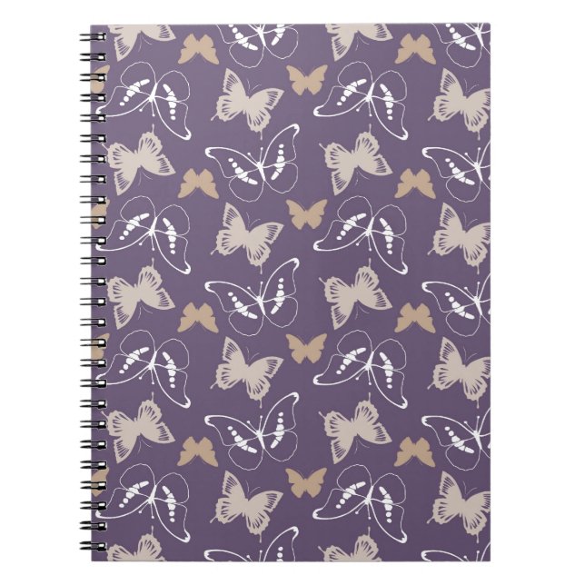 Flight of Butterflies Spiral Notebook (Front)