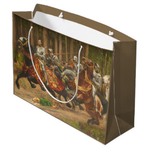 Flight of Charles the Bold on Horseback Large Gift Bag