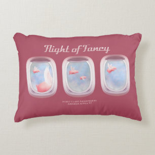 Flight of Fancy-Where Pigs Fly Accent Pillow