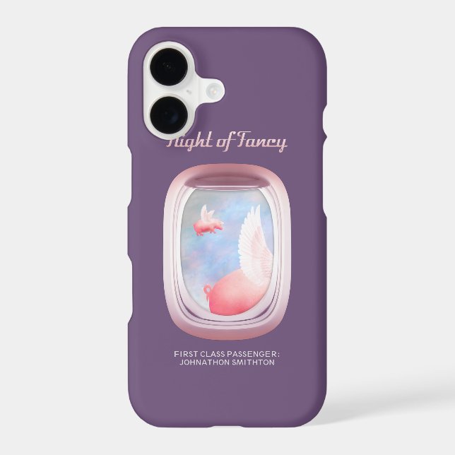 Flight of Fancy-Where Pigs Fly Case-Mate iPhone Ca (Back)