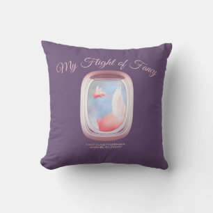 Flight of Fancy-Where Pigs Fly Throw Pillow