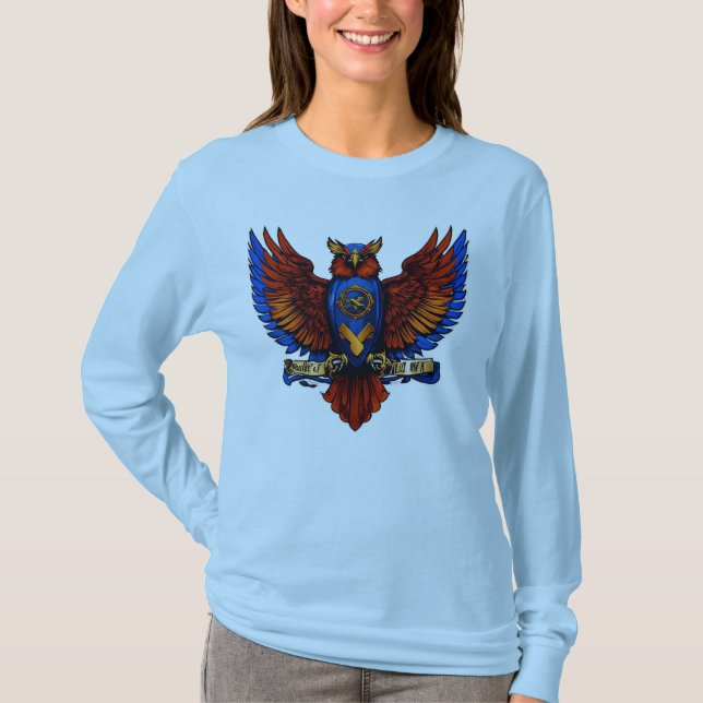 "Flight of Freedom: Birds Design Print T-shirt" T-Shirt (Front)