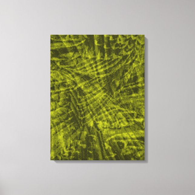 Flight of green rosella abstract triptych canvas print (Front)