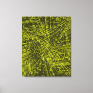 Flight of green rosella abstract triptych canvas print
