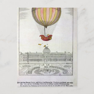 Flight of Jacques Charles  and Nicholas Robert Postcard