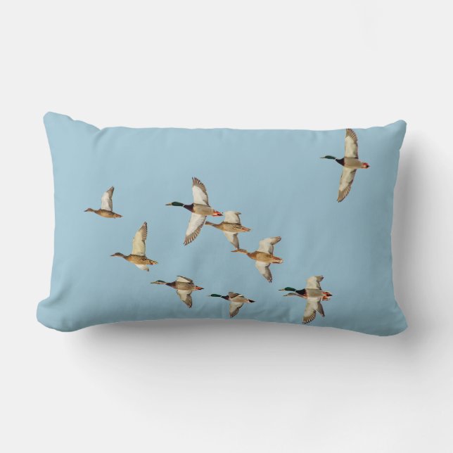 Flight of Mallards Lumbar Cushion (Front)