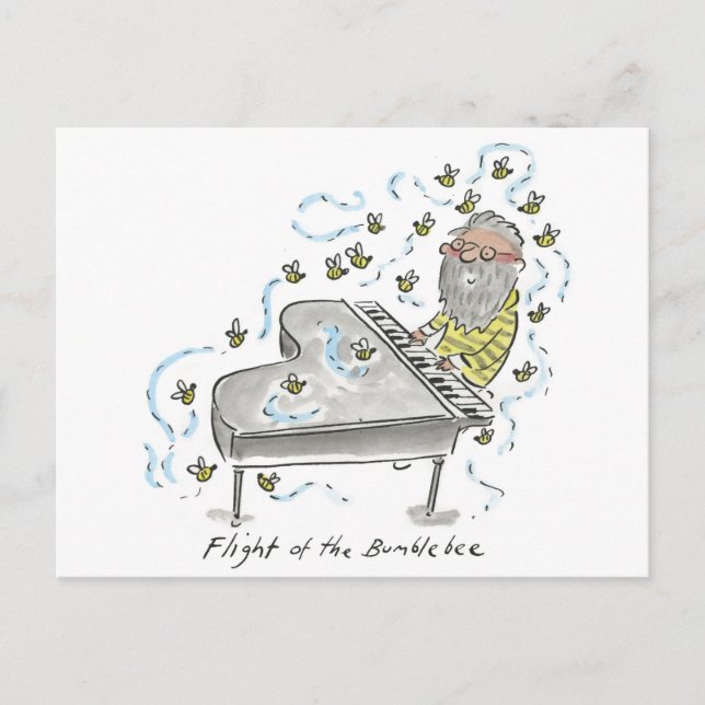 Flight of the Bumblebee Postcard (Front)