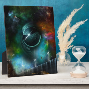 Flight Of The Corbius Fractal Art Photo Plaque