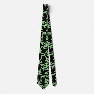 Flight of the Eagles black.w L Green BG Tie