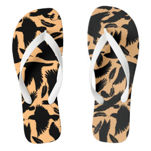 Flight of the Eagles black.w L Orange BG Jandals