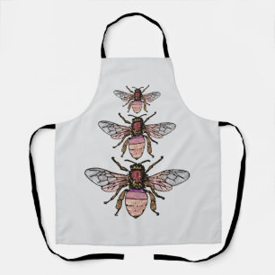 Flight of the glitter bees apron