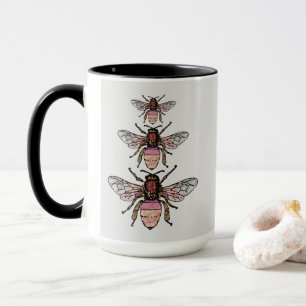 Flight of the glitter bees mug