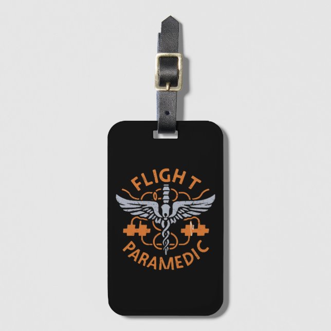 Flight paramedic luggage tag (Front Vertical)