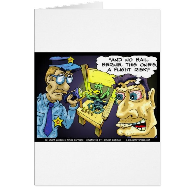 Flight Risk Funny Bird Cartoon Gifts & Tees (Front)