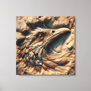 Flight Through the Sands of Time - Abstract Art Canvas Print