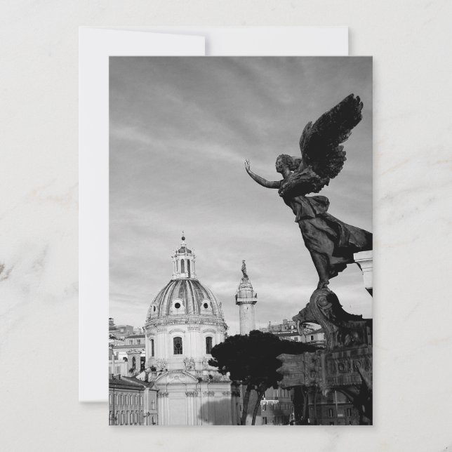 Flight to Rome Invitation (Front)