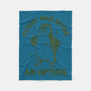 Flight was never an option fleece blanket