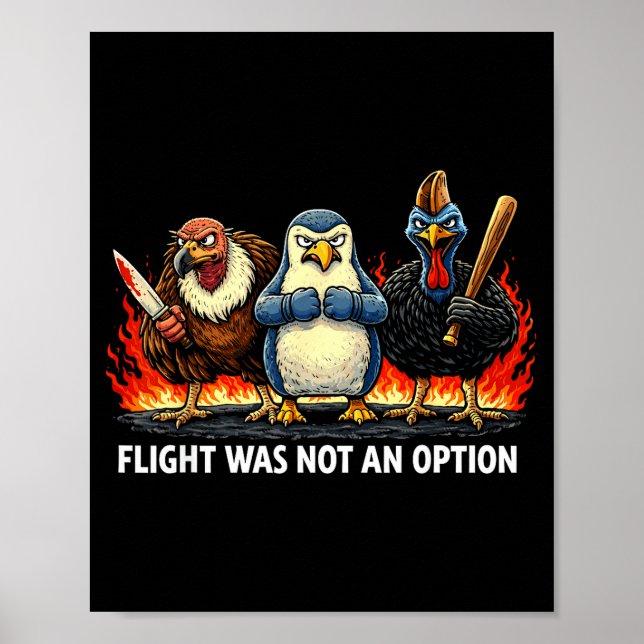 Flight was not an option  poster (Front)