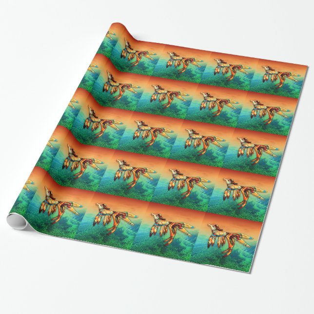 Flight Wrapping Paper (Unrolled)