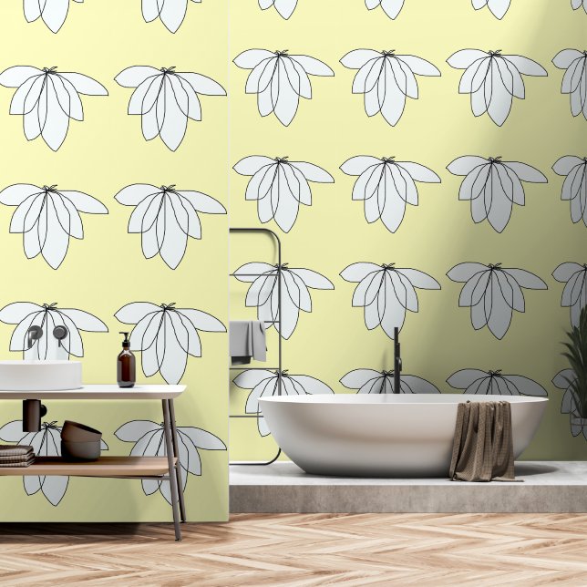 FLIGHT Yellow     Wallpaper (Bathroom)