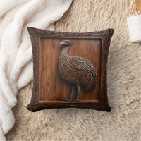 Flightless Wonders: Australian Emu Wood Print,