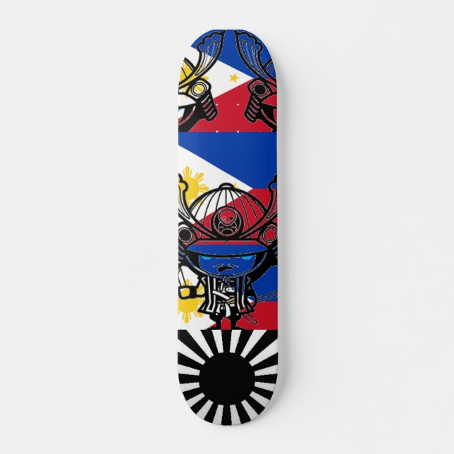 flilipino flag skateboard (Front)