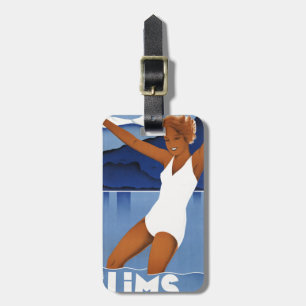 Flims Switzerland Vintage Travel Luggage Tag