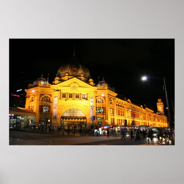 Flinders Station Melbourne Australia - Poster (Front)