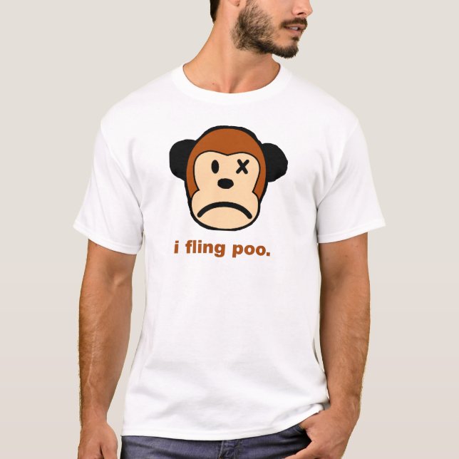 fling Poo T-shirt (Front)