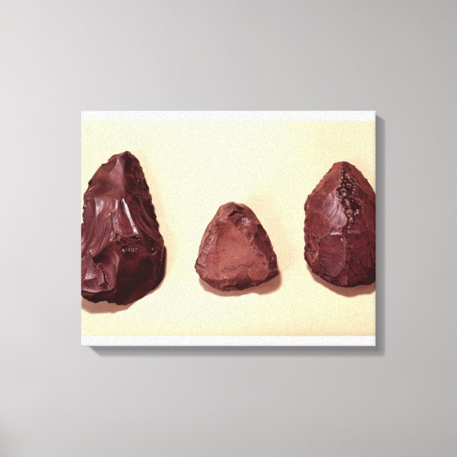 Flint axe heads canvas print (Front)